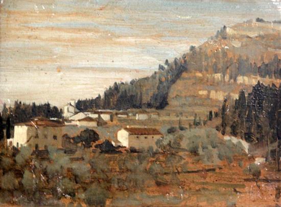 § Derek Hill (1916-2000) Tuscany 7.75 x 10.75in.